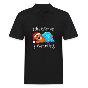 Noël approche - Polo Homme - noir - Devant - Kai (181cm)