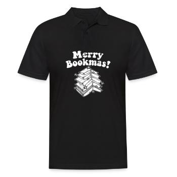 Rat de bibliothèque joyeux Noël sapin de Noël introverti - Polo Homme - noir - Devant - Kai (181cm)