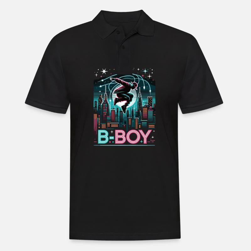 Breakdance Breakdancer Breakdance Kids - Men's Polo Shirt - black