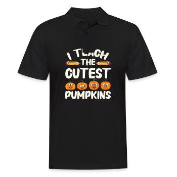Lustige Lehrer Halloween Geschenke - Männer Poloshirt - Schwarz - Vorne - Kai (181cm)