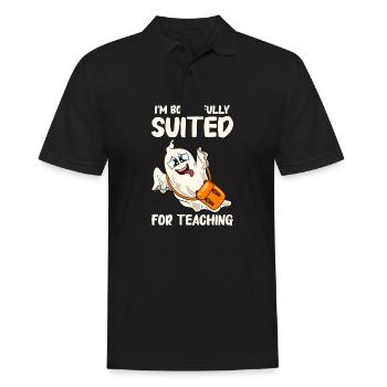 Lustige Lehrer Halloween Geschenke - Männer Poloshirt - Schwarz - Vorne - Kai (181cm)