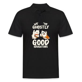 Lustige Lehrer Halloween Geschenke - Männer Poloshirt - Schwarz - Vorne - Kai (181cm)