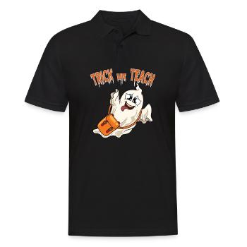 Lustige Lehrer Halloween Geschenke - Männer Poloshirt - Schwarz - Vorne - Kai (181cm)