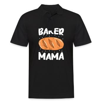Brot backen Bäcker Bäckerei Brot machen - Männer Poloshirt - Schwarz - Vorne - Kai (181cm)
