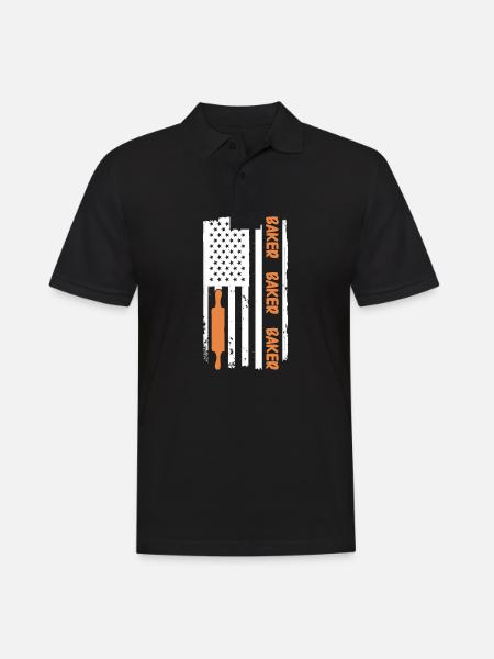 Brot backen Bäcker Bäckerei Brot machen - Männer Poloshirt - Schwarz