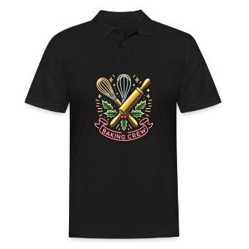 Baking Crew - Männer Poloshirt - Schwarz - Vorne - Kai (181cm)