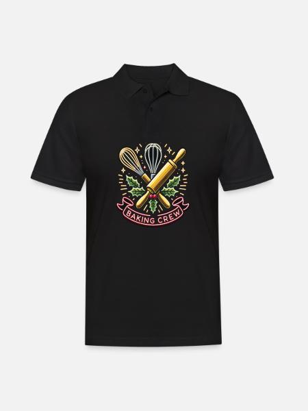 Baking Crew - Men's Polo Shirt - black