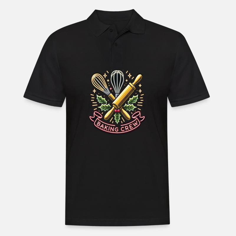 Baking Crew - Männer Poloshirt - Schwarz