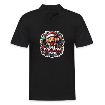 Meilleure maman de chien de tous les temps Chien Chiens Meilleure maman de chien - Polo Homme - noir - Devant - Kai (181cm)
