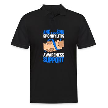 Ankylosing spondylitis, ankylosing spondylitis - Men's Polo Shirt - black - Front - Kai (181cm)