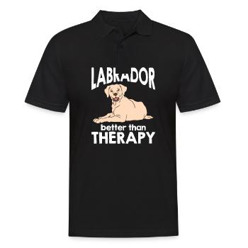 Labrador Hund Labrador Retriever - Männer Poloshirt - Schwarz - Vorne - Kai (181cm)