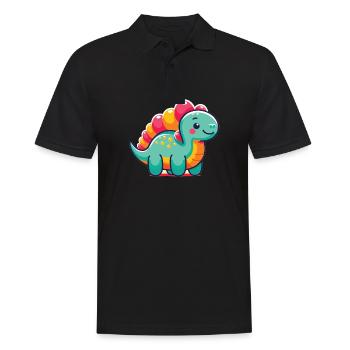 Dinosaur Baby Dindinosaur Kids - Men's Polo Shirt - black - Front - Kai (181cm)