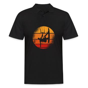 Kiteboarding Kitesurfer Kitesurfing Kiteboarder - Men's Polo Shirt - black - Front - Kai (181cm)