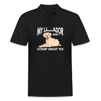 Labrador Hund Labrador Retriever - Männer Poloshirt - Schwarz - Vorne - Kai (181cm)