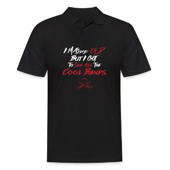 Old School Je suis peut-être vieux, mais j’ai pu voir tous les - Polo Homme - noir - Devant - Kai (181cm)
