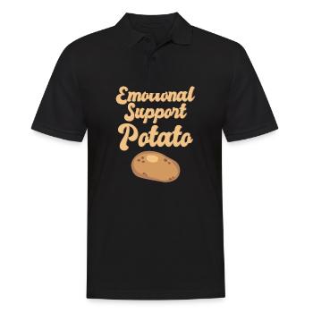 Emotional Support Supportive Extrovert Kindness - Männer Poloshirt - Schwarz - Vorne - Kai (181cm)