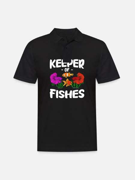 Aquaristics, Fish farming, Aquarists - Men's Polo Shirt - black