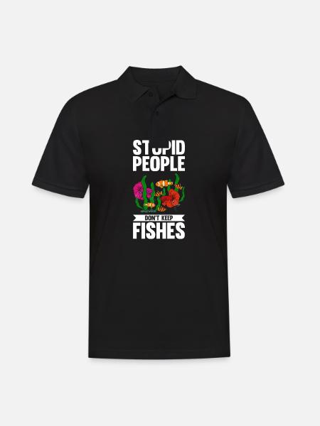 Aquaristics, Fish farming, Aquarists - Men's Polo Shirt - black