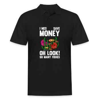Aquaristics, Fish farming, Aquarists - Men's Polo Shirt - black - Front - Kai (181cm)