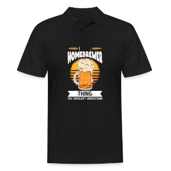 Beer Homebrewing Beer Be - Men's Polo Shirt - black - Front - Kai (181cm)