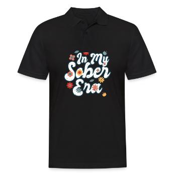 Sober Life In My Sobriety Era Alcohol Drinking - Männer Poloshirt - Schwarz - Vorne - Kai (181cm)