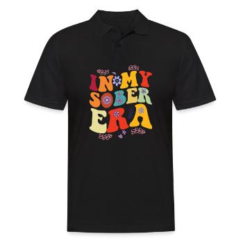 À l’ère de la sobriété, mode de récupération de la consommation d’alcool - Polo Homme - noir - Devant - Kai (181cm)