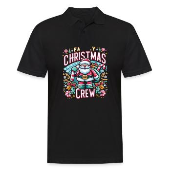Équipe de Noël en famille - Polo Homme - noir - Devant - Kai (181cm)