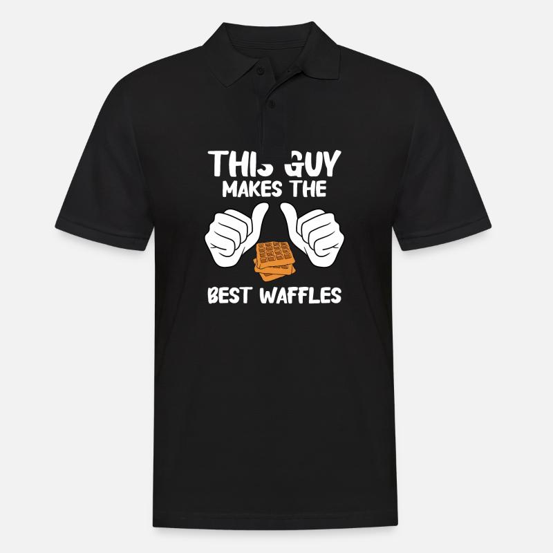 Waffle making waffle maker - Men's Polo Shirt - black
