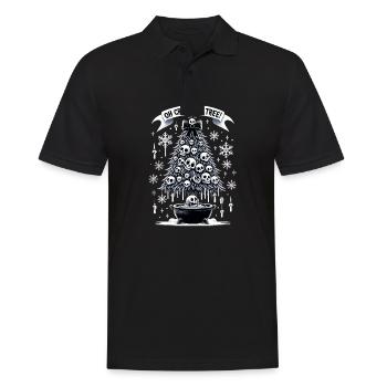 Oh Creepmas Tree Creepy Festive Goth Emo Horror - Männer Poloshirt - Schwarz - Vorne - Kai (181cm)