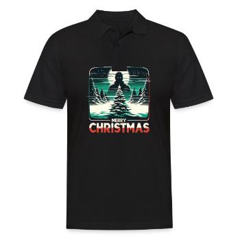 Merry Christmas Festive Slasher Candy Cane Menace - Men's Polo Shirt - black - Front - Kai (181cm)