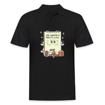 Costume de Noël Pyjama Party sur le Père Noël - Polo Homme - noir - Devant - Kai (181cm)