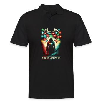 When the Lights Go Out - Sinister Christmas - Men's Polo Shirt - black - Front - Kai (181cm)