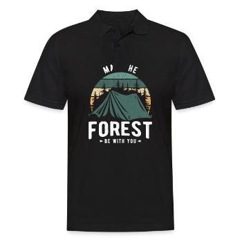 Que la forêt soit avec vous - Polo Homme - noir - Devant - Kai (181cm)