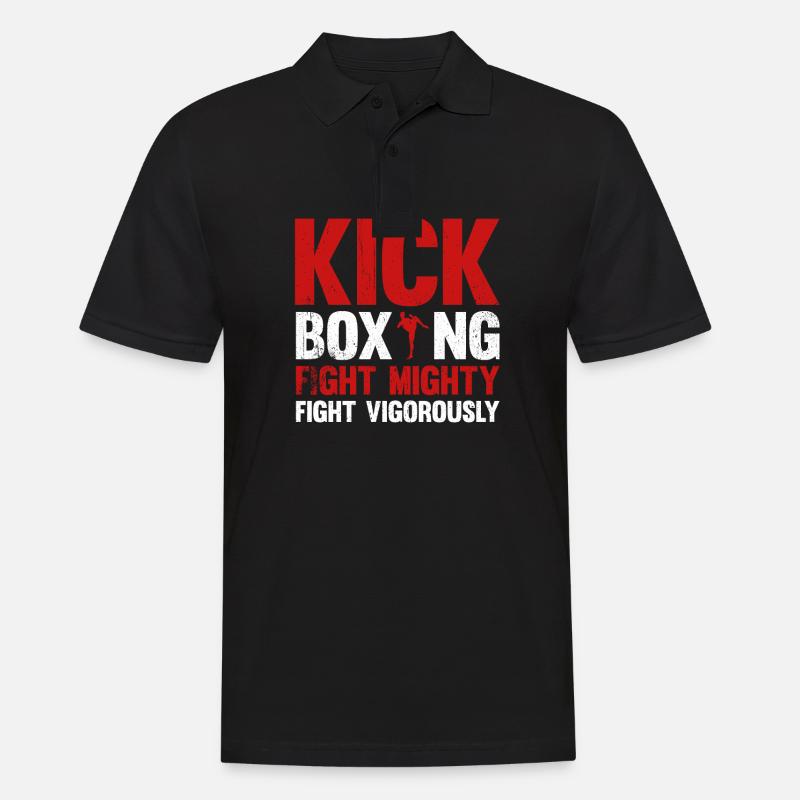 Kickboxen Kickboxer Kickboxing - Männer Poloshirt - Schwarz