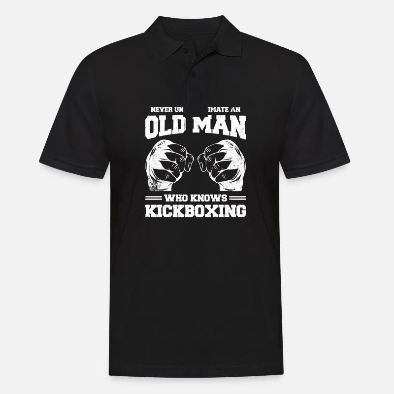 Kickboxen Kickboxer Kickboxing - Polo Homme - noir