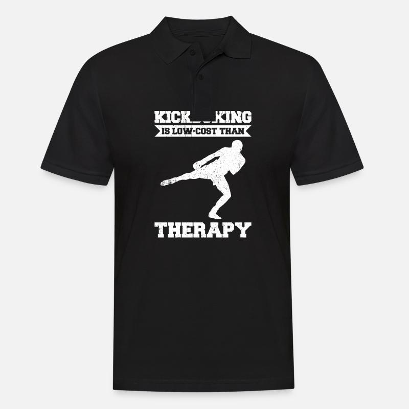 Kickboxen Kickboxer Kickboxing - Men's Polo Shirt - black
