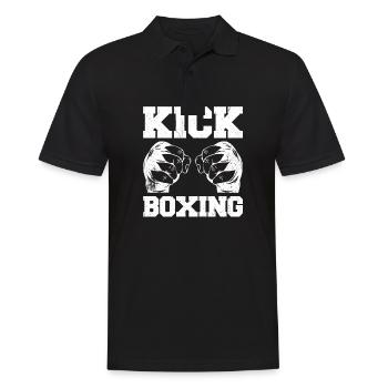 Kickboxen Kickboxer Kickboxing - Men's Polo Shirt - black - Front - Kai (181cm)