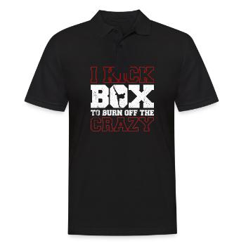Kickboxen Kickboxer Kickboxing - Men's Polo Shirt - black - Front - Kai (181cm)