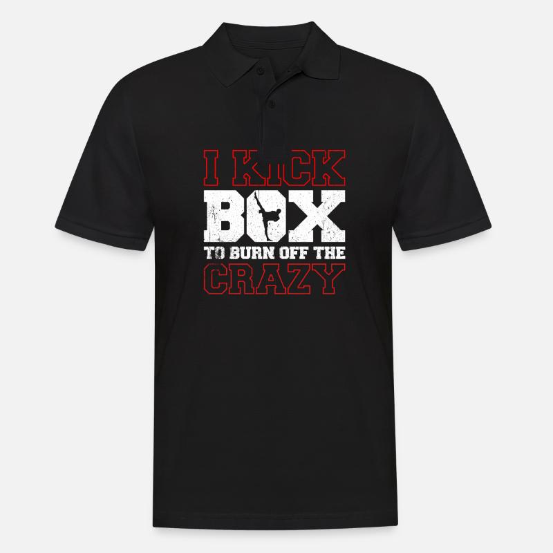 Kickboxen Kickboxer Kickboxing - Männer Poloshirt - Schwarz