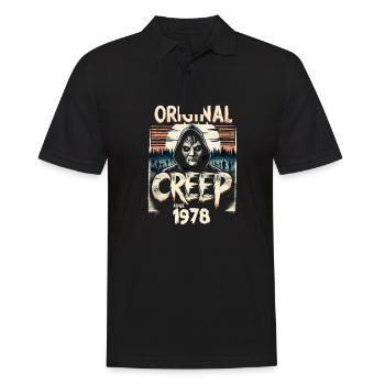 Vintage Creep depuis 1978 - anniversaire d’horreur rétro - Polo Homme - noir - Devant - Kai (181cm)