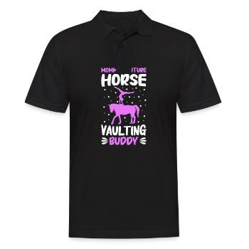 Voltige, Equitation, Dressage - Polo Homme - noir - Devant - Kai (181cm)