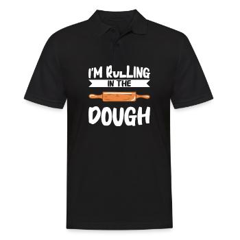 Brot backen Bäcker Bäckerei Brot machen - Männer Poloshirt - Schwarz - Vorne - Kai (181cm)