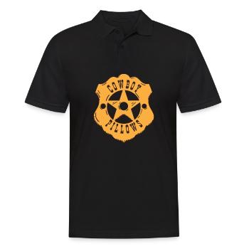 Cowboy Pillows Southern Girl Texas Lady Funny - Men's Polo Shirt - black - Front - Kai (181cm)
