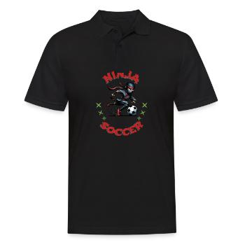 Soccer Ninja Athletic Sports Martial Arts - Men's Polo Shirt - black - Front - Kai (181cm)