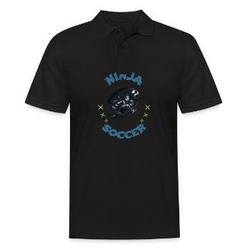 Soccer Ninja Athletic Sports Martial Arts - Men's Polo Shirt - black - Front - Kai (181cm)