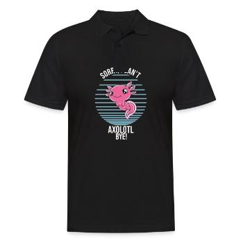 Axolotl drôle Axolotl mignon - Polo Homme - noir - Devant - Kai (181cm)