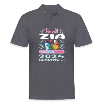 Zia 2024 Loading Tante 2024 - Männer Poloshirt - Anthrazit - Vorne - Nico (186cm)