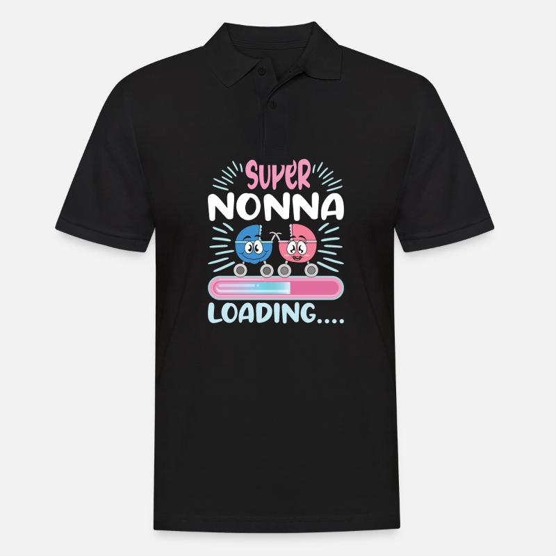 Nonna 2024 Loading Oma 2024 - Männer Poloshirt - Schwarz