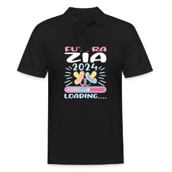 Zia 2024 Loading Aunt 2024 - Men's Polo Shirt - black - Front - Kai (181cm)