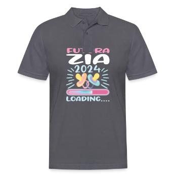 Zia 2024 Loading Tante 2024 - Männer Poloshirt - Anthrazit - Vorne - Nico (186cm)